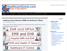 Tablet Screenshot of healthcarescene.com